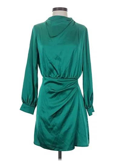 Pre-owned Zara Casual Dress In Green