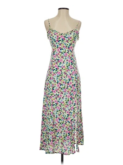 Pre-owned Zara Casual Dress In Green