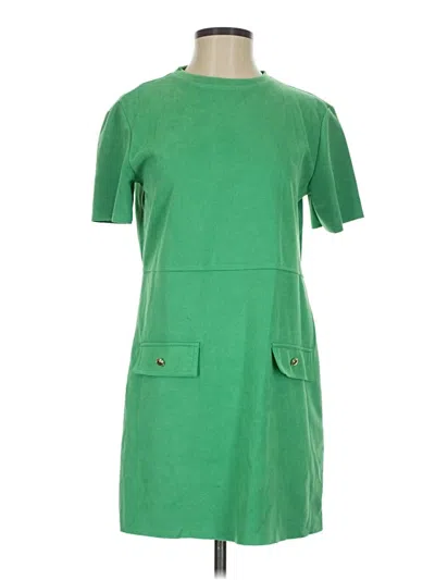 Pre-owned Zara Casual Dress In Green