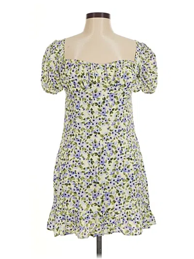 Pre-owned Zara Casual Dress In Green