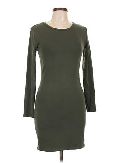 Pre-owned Zara Casual Dress In Green