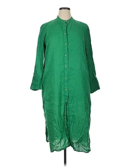 Pre-owned Zara Casual Dress In Green