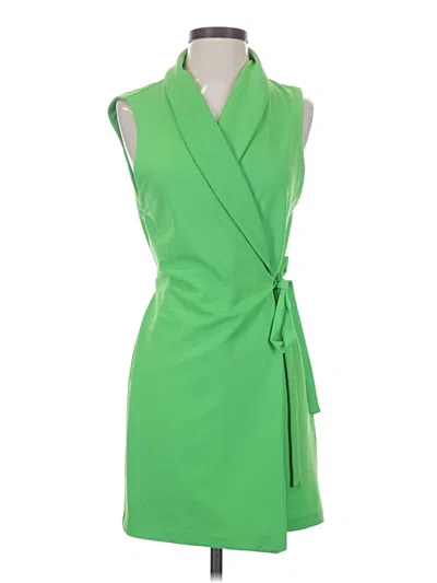 Pre-owned Zara Casual Dress In Green