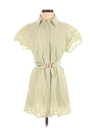 Pre-owned Zara Casual Dress In Green