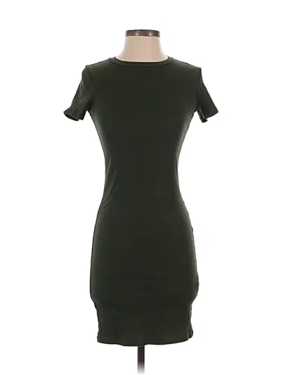 Pre-owned Zara Casual Dress In Green