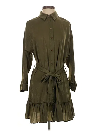 Zara Casual Dress In Green