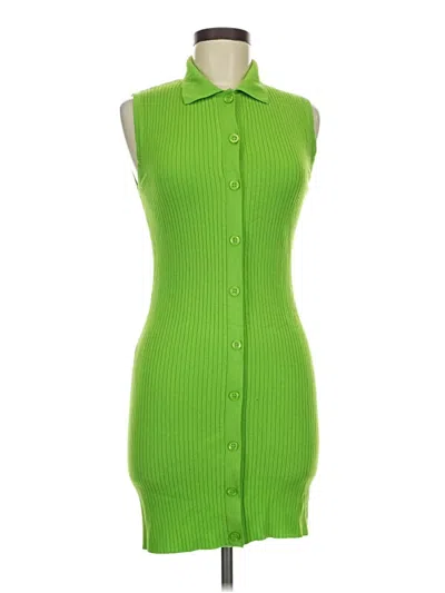 Zara Casual Dress In Green