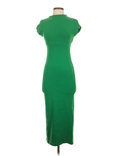 Pre-owned Zara Casual Dress In Green