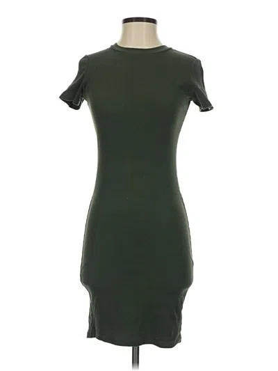 Pre-owned Zara Casual Dress In Green
