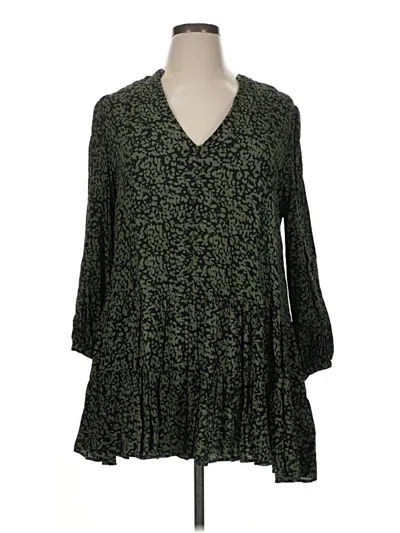 Zara Casual Dress In Green