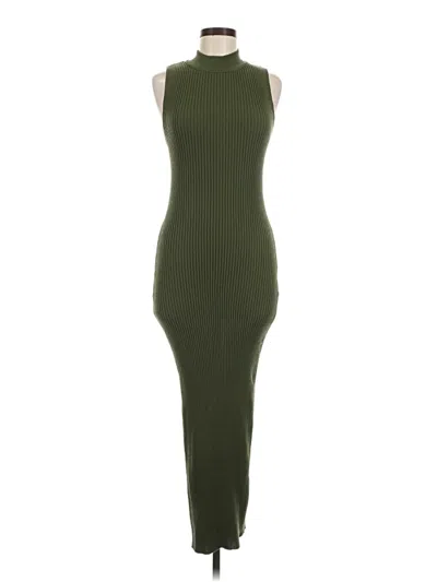 Pre-owned Zara Casual Dress In Green
