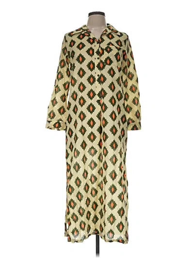 Pre-owned Zara Casual Dress In Green