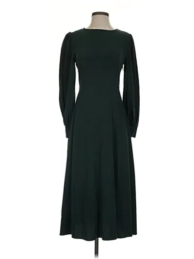 Pre-owned Zara Casual Dress In Green