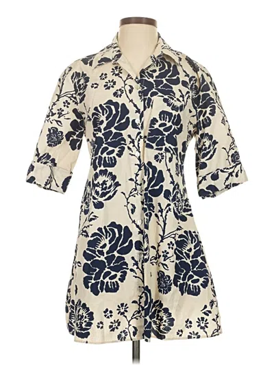 Pre-owned Zara Casual Dress In Ivory
