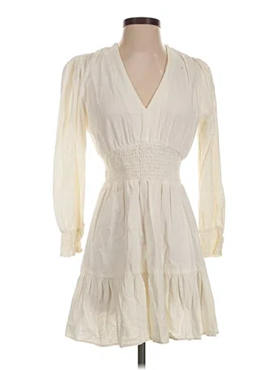 Pre-owned Zara Casual Dress In Ivory