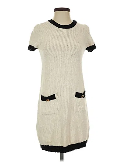 Pre-owned Zara Casual Dress In Ivory
