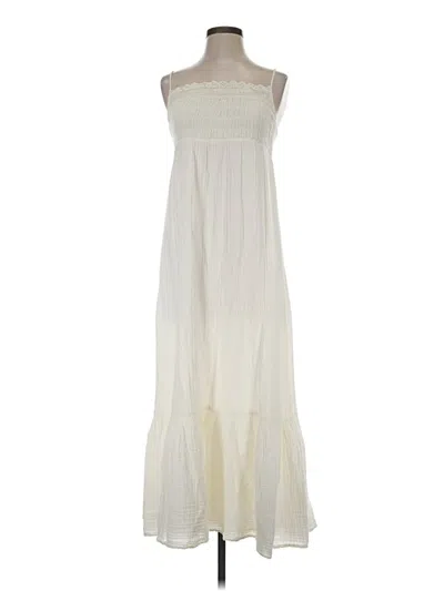 Pre-owned Zara Casual Dress In Ivory