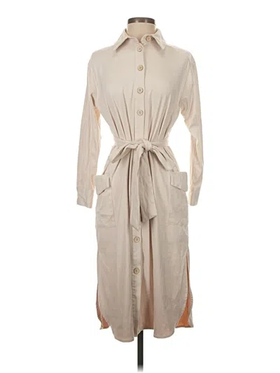 Pre-owned Zara Casual Dress In Ivory