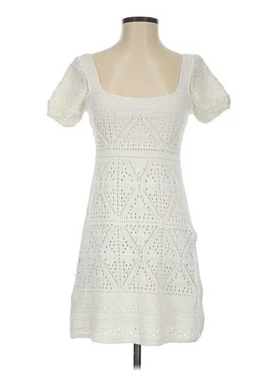 Pre-owned Zara Casual Dress In Ivory
