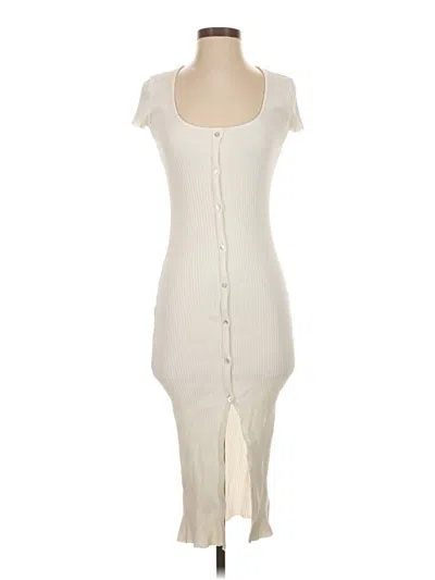 Pre-owned Zara Casual Dress In Ivory