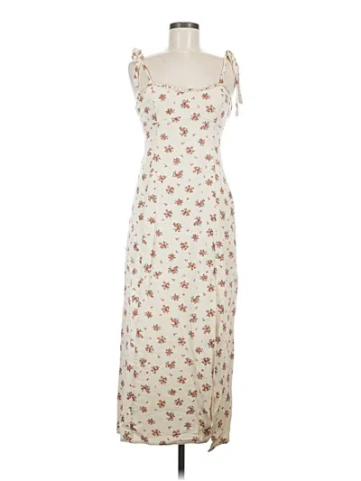 Pre-owned Zara Casual Dress In Ivory
