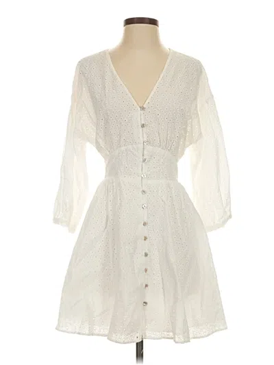 Zara Casual Dress In Ivory