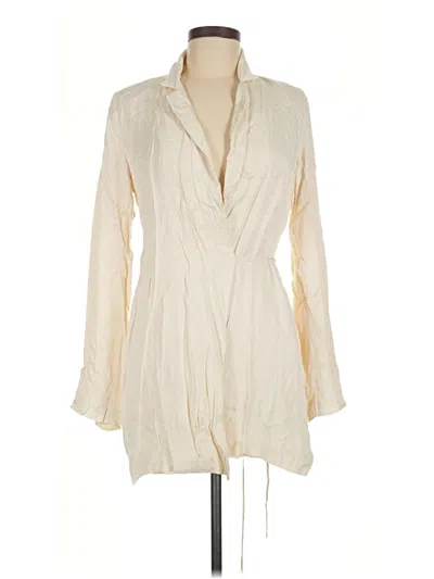 Pre-owned Zara Casual Dress In Ivory