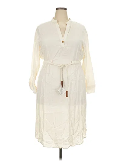 Zara Casual Dress In Ivory