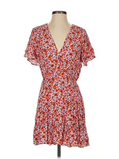 Pre-owned Zara Casual Dress In Orange