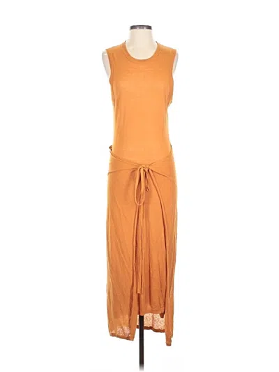 Pre-owned Zara Casual Dress In Orange