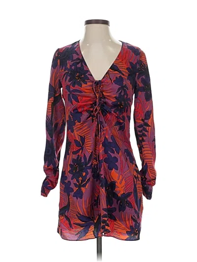 Pre-owned Zara Casual Dress In Orange