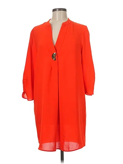 Pre-owned Zara Casual Dress In Orange