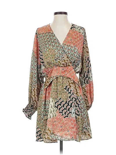 Pre-owned Zara Casual Dress In Orange