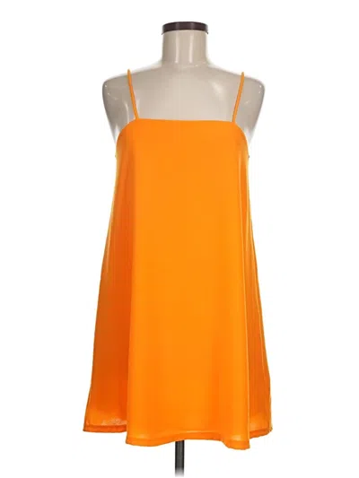 Pre-owned Zara Casual Dress In Orange