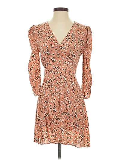 Pre-owned Zara Casual Dress In Orange