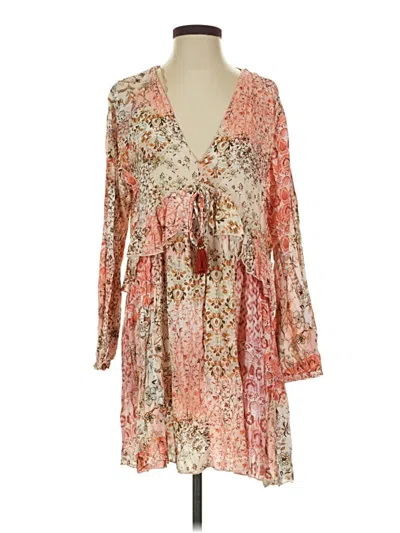 Pre-owned Zara Casual Dress In Orange