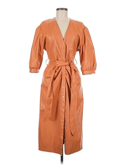 Pre-owned Zara Casual Dress In Orange