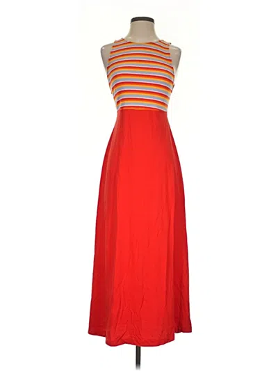 Pre-owned Zara Casual Dress In Orange
