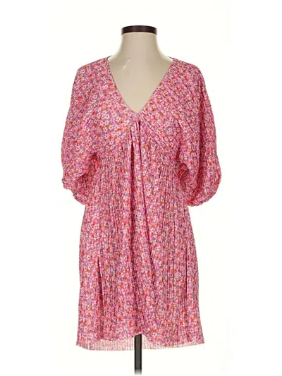 Pre-owned Zara Casual Dress In Pink