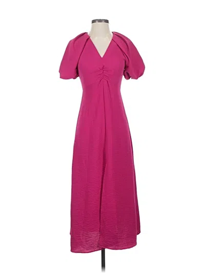 Pre-owned Zara Casual Dress In Pink