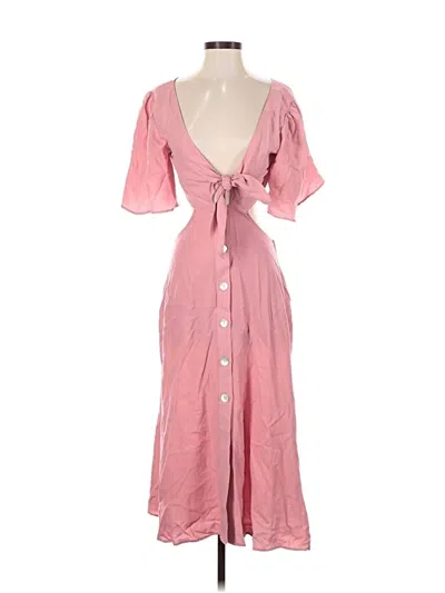 Pre-owned Zara Casual Dress In Pink