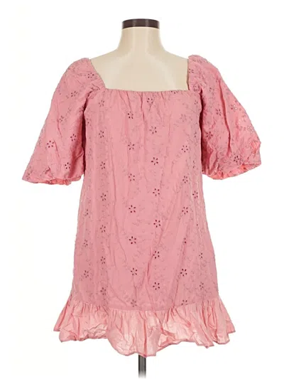 Pre-owned Zara Casual Dress In Pink