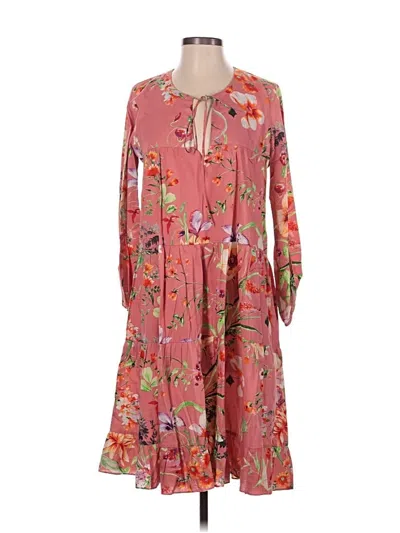 Pre-owned Zara Casual Dress In Pink