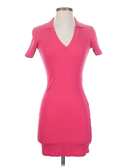 Pre-owned Zara Casual Dress In Pink