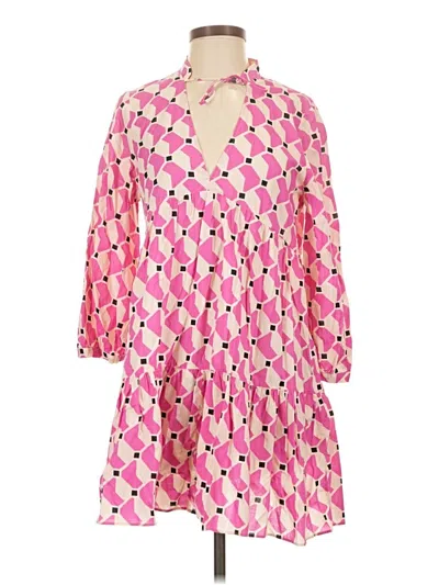 Pre-owned Zara Casual Dress In Pink