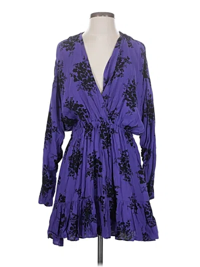 Pre-owned Zara Casual Dress In Purple
