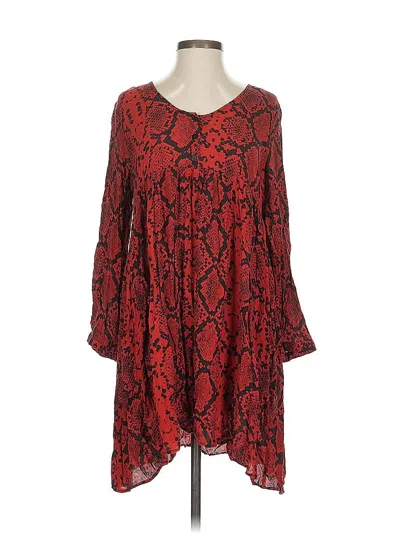Pre-owned Zara Casual Dress In Red