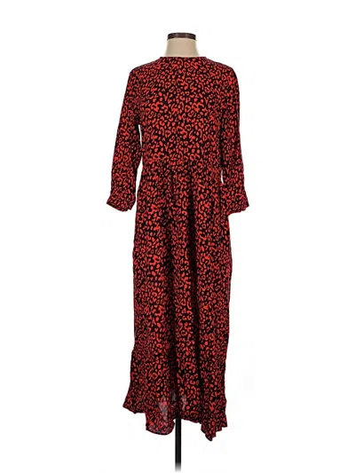 Pre-owned Zara Casual Dress In Red