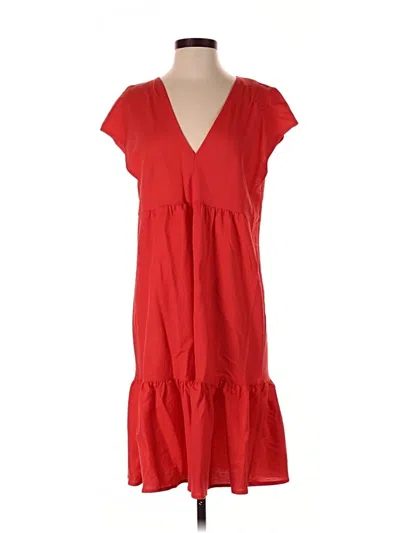 Pre-owned Zara Casual Dress In Red