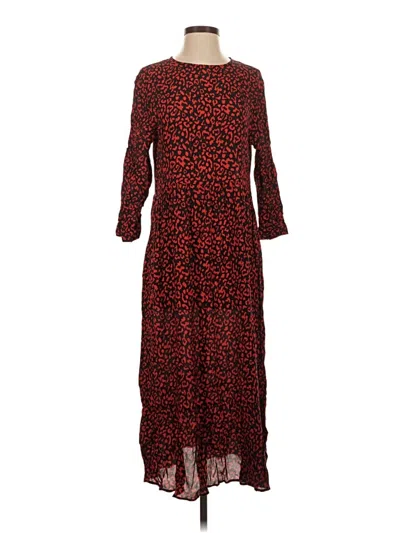 Pre-owned Zara Casual Dress In Red